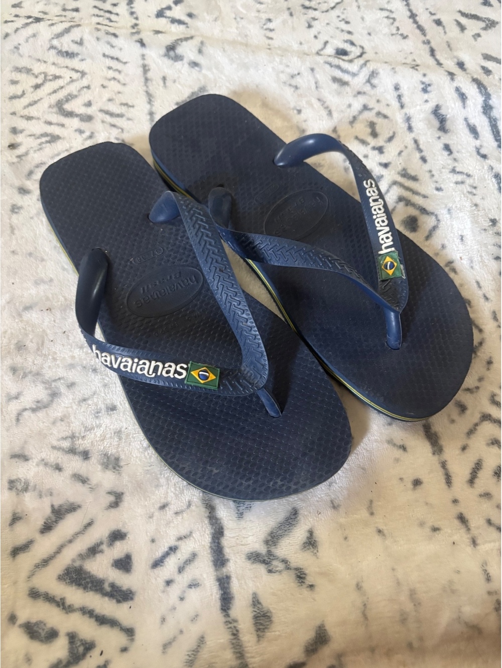 Havaianas Blue Flip Flops Size 4
